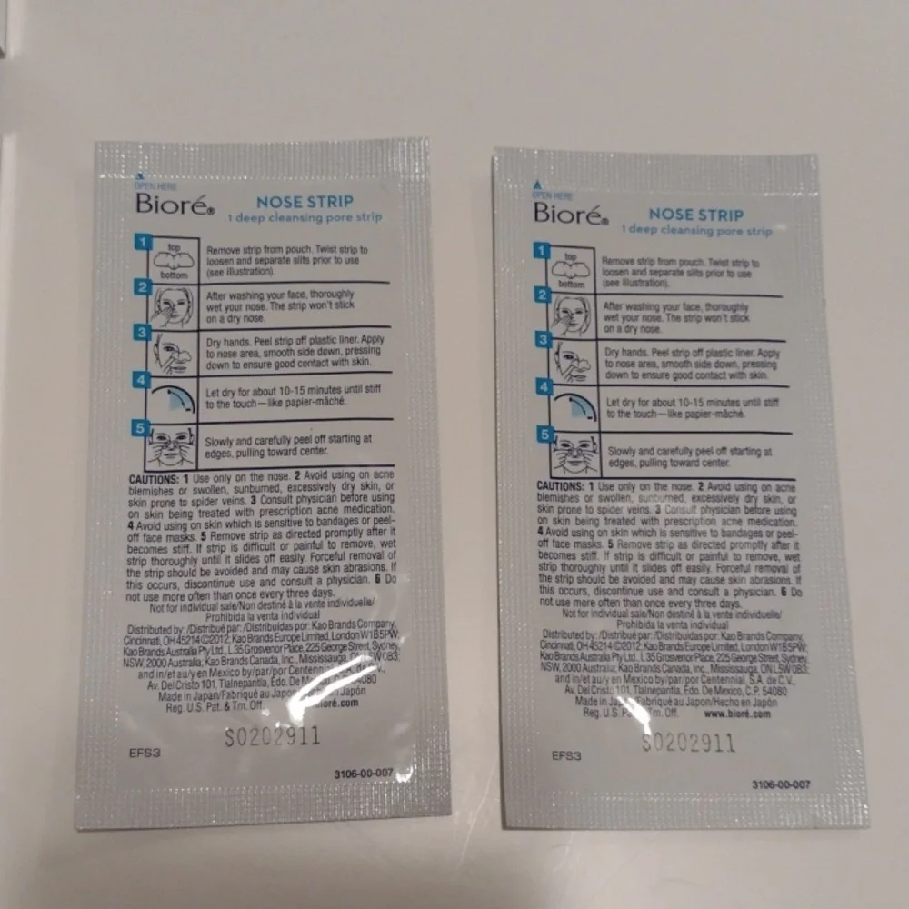NEW Beauty Self Care Lot of 10 Masks 12 Biore Pore Strips and 6 Headbands